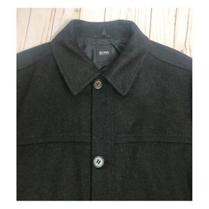 Hugo Boss Cashmere Wool Button Front Chester Coat Jacket Sz 40R